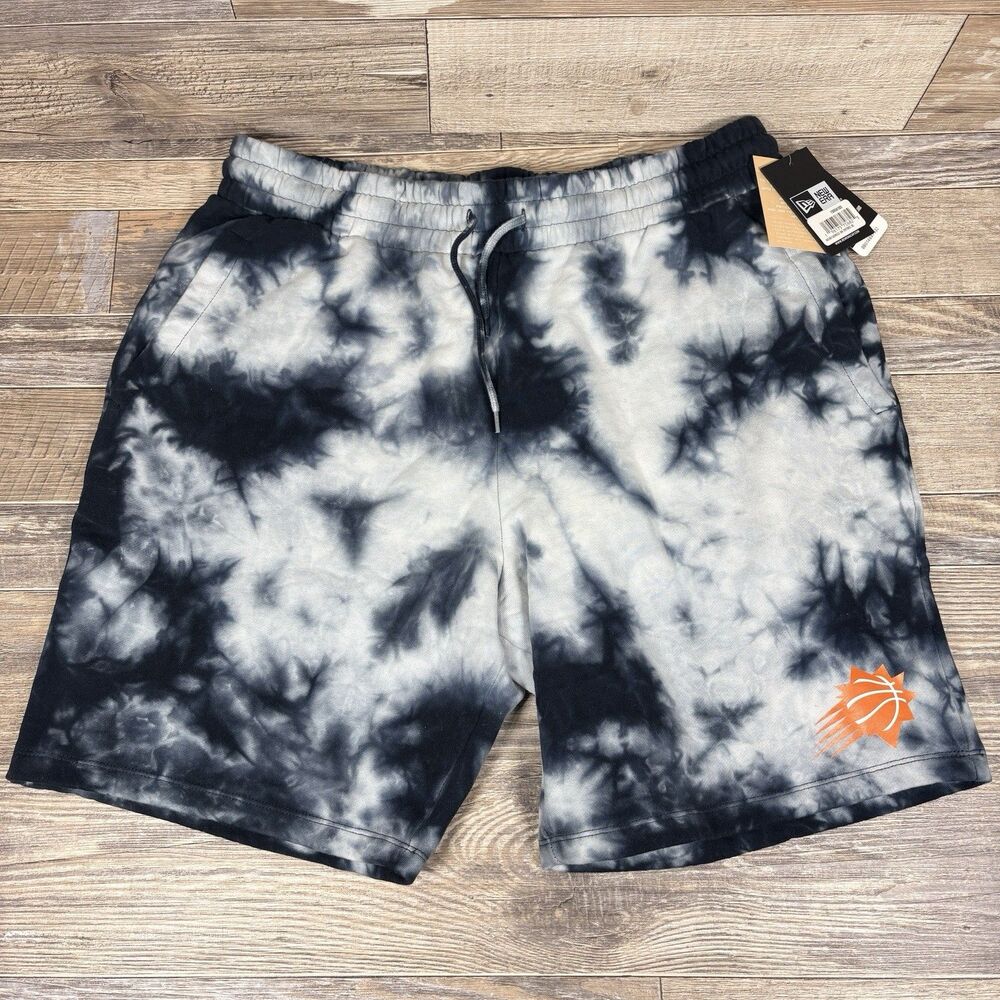 Phoenix Suns New Era Fleece Tie-Dye Shorts - Black - Extra Large XL - NWT